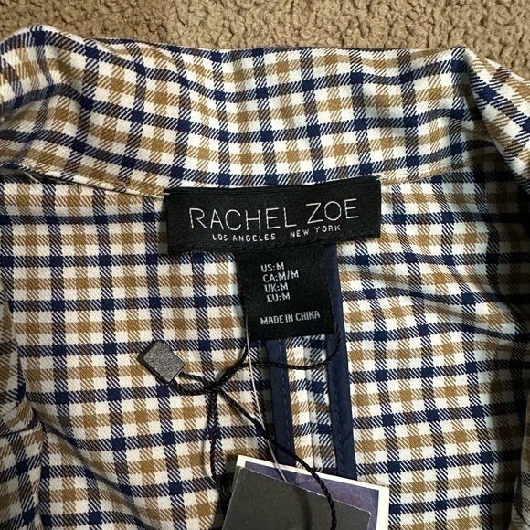 3/4 sleeve plaid blazer - Picture 4 of 11